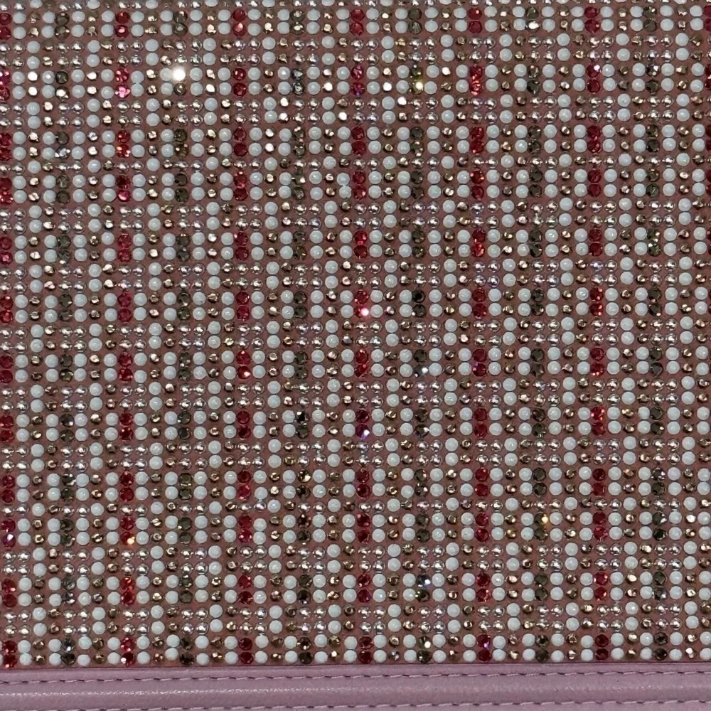 CHANEL Pink Crystal Boy WOC Lambskin Leather CC Crossbody Bag A80287 EUC COA LTD - Picture 10 of 16